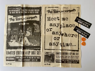 KILLER THE REPLACEMENTS POSTER SET WITH GOODIES