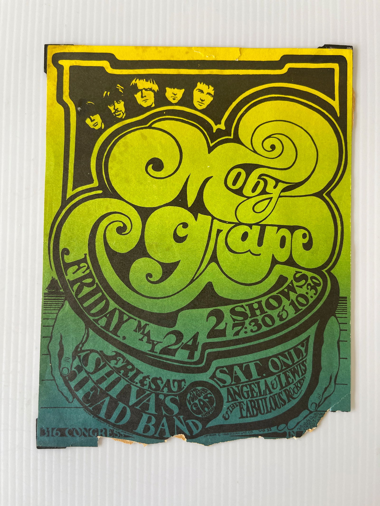 MOBY GRAPE - VULCAN GAS CARD (1 of 2)