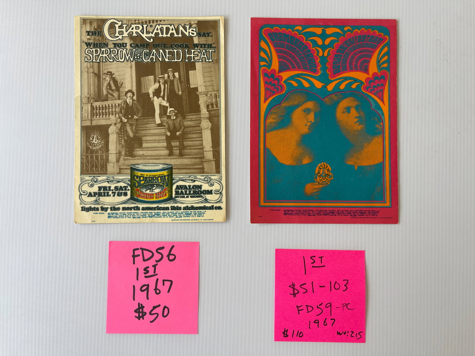 FD56 - FD59 - CANNED HEAT AND IRON BUTTERFLY POSTCARDS: FD56 - FD59 - CANNED HEAT AND IRON BUTTERFLY POSTCARDS