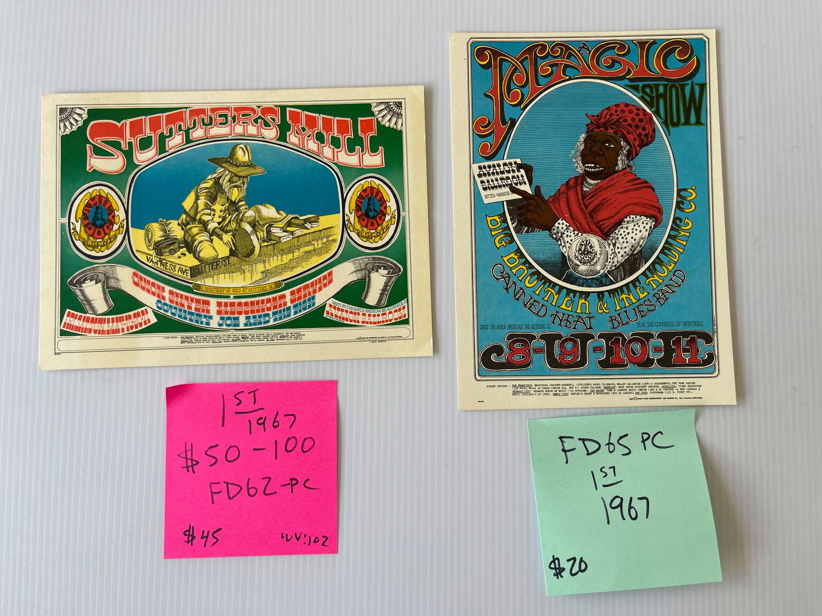 FD62 - FD65 - QUICKSILVER AND BIG BROTHER POSTCARDS: FD62 - FD65 - QUICKSILVER AND BIG BROTHER POSTCARDS