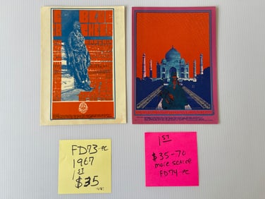 FD73 - FD74 - BLUE CHEER AND CHARLES LLOYD POSTCARDS