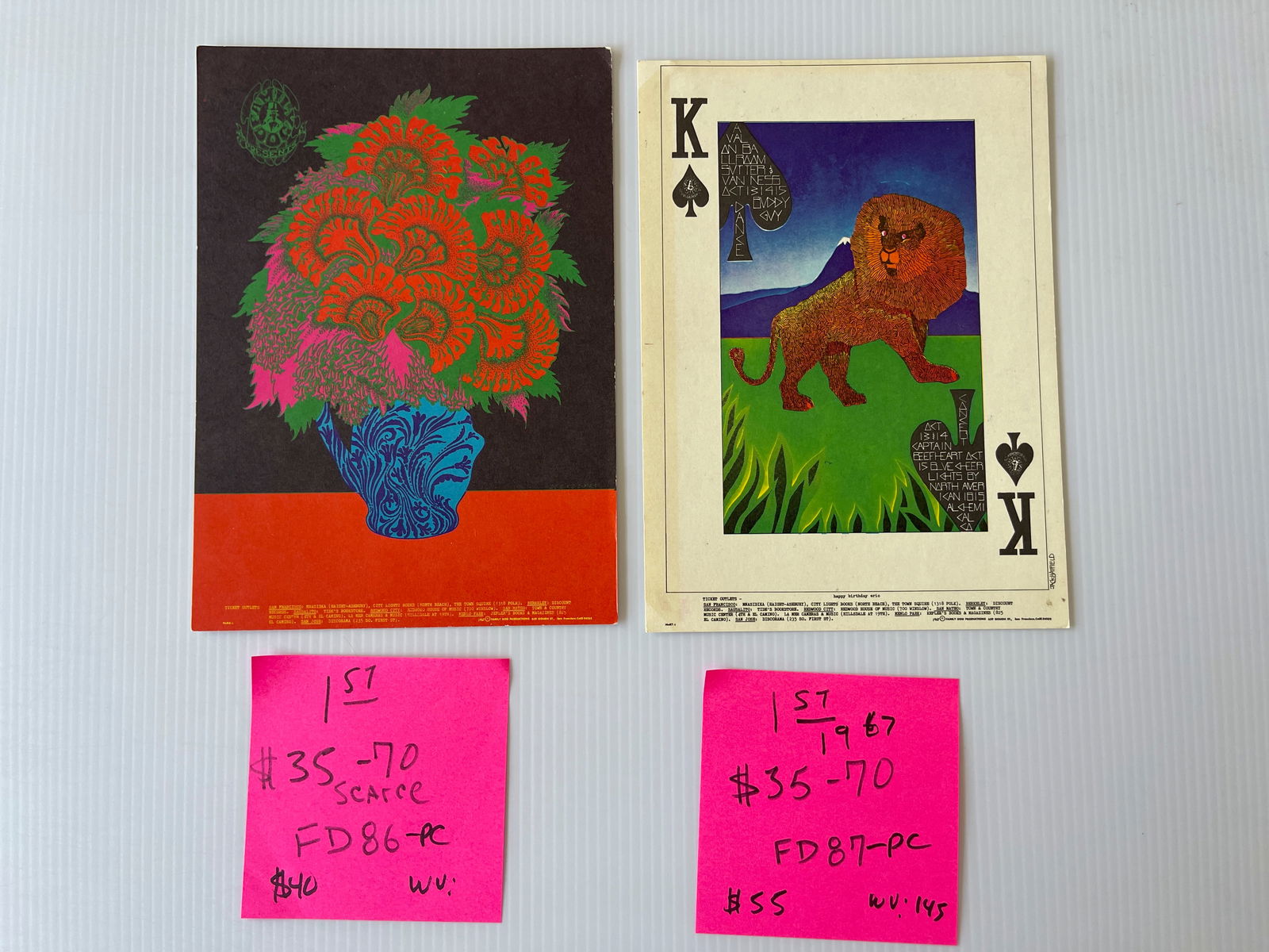 FD86 - FD87 - BLUE CHEER AND BUDDY GUY POSTCARDS (1 of 2)