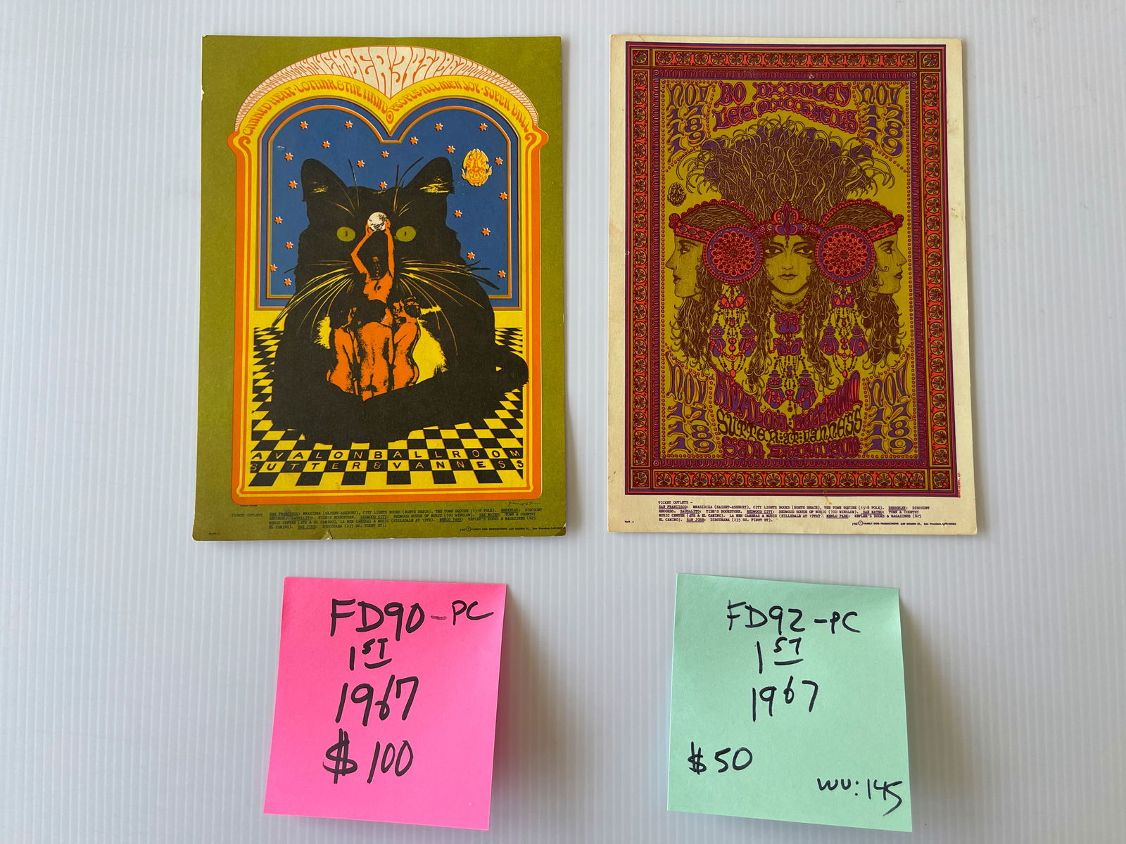 FD90 - FD92 - CANNED HEAT AND BO DIDDLEY POSTCARDS (1 of 2)