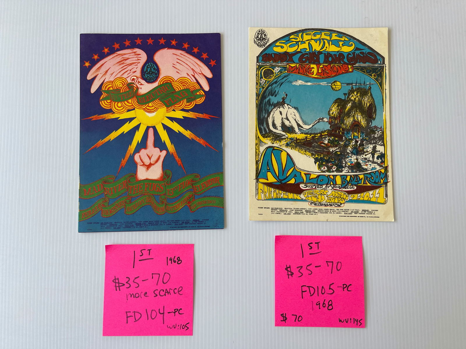 FD104 - FD105 - ELECTRIC FLAG AND BUDDY GUY POSTCARDS (1 of 2)