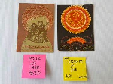 FD112 - FD113 - SONS OF CHAMPLIN AND BLUES PROJECT POSTCARDS