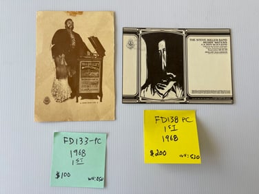 FD133 - FD138 - BILL HALEY AND STEVE MILLER MUDDY WATERS POSTCARDS