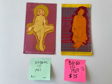 BG58 - BG60 - CHAMBER BROS. AND HOWLING WOLF POSTCARDS