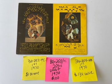 BG253 - BG254 - UNCUT BO DIDDLEY AND PROCOL HARUM HANDBILL / POSTCARD