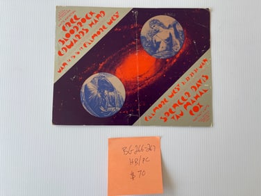 BG266 - BG267 - UNCUT FREE AND SPENCER DAVIS HANDBILL / POSTCARD