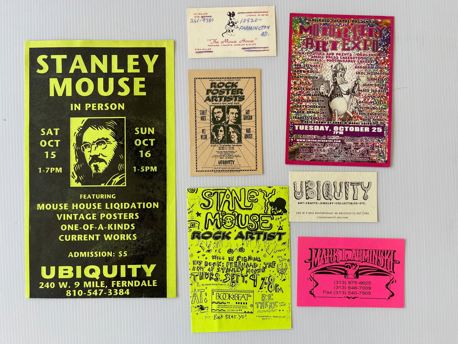 STANLEY MOUSE BUSINESS CARD SET #2 (1 of 1)