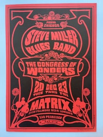 STEVE MILLER - MATRIX - NEON ROSE #1 - 1966 - SIGNED