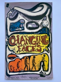 CHANGING FACES - VINTAGE SAUSALITO CLOTHING STORE POSTER