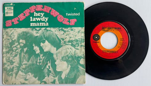 STEPPENWOLF - FRANCE - 45RPM - HEY LAWDY MAMA