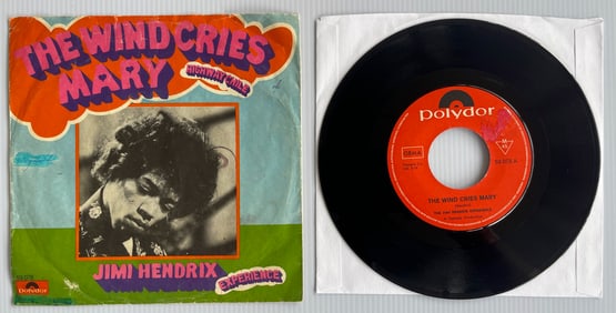 JIMI HENDRIX - GERMANY - 45RPM - THE WIND CRIES MARY - RARE