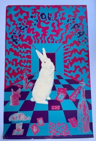 EAST TOTEM WEST - POSTER #2 - White Rabbit - RARE