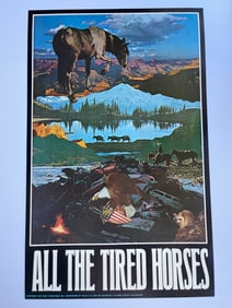 EAST TOTEM WEST - POSTER #3 - All the Tired Horses - 18 x 29