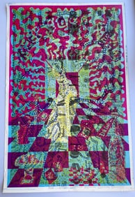 EAST TOTEM WEST - POSTER #9 - White rabbit variant - Double sided