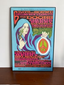 FUN REPRINT - FRAMED - DOORS and CHUCK BERRY - BG99