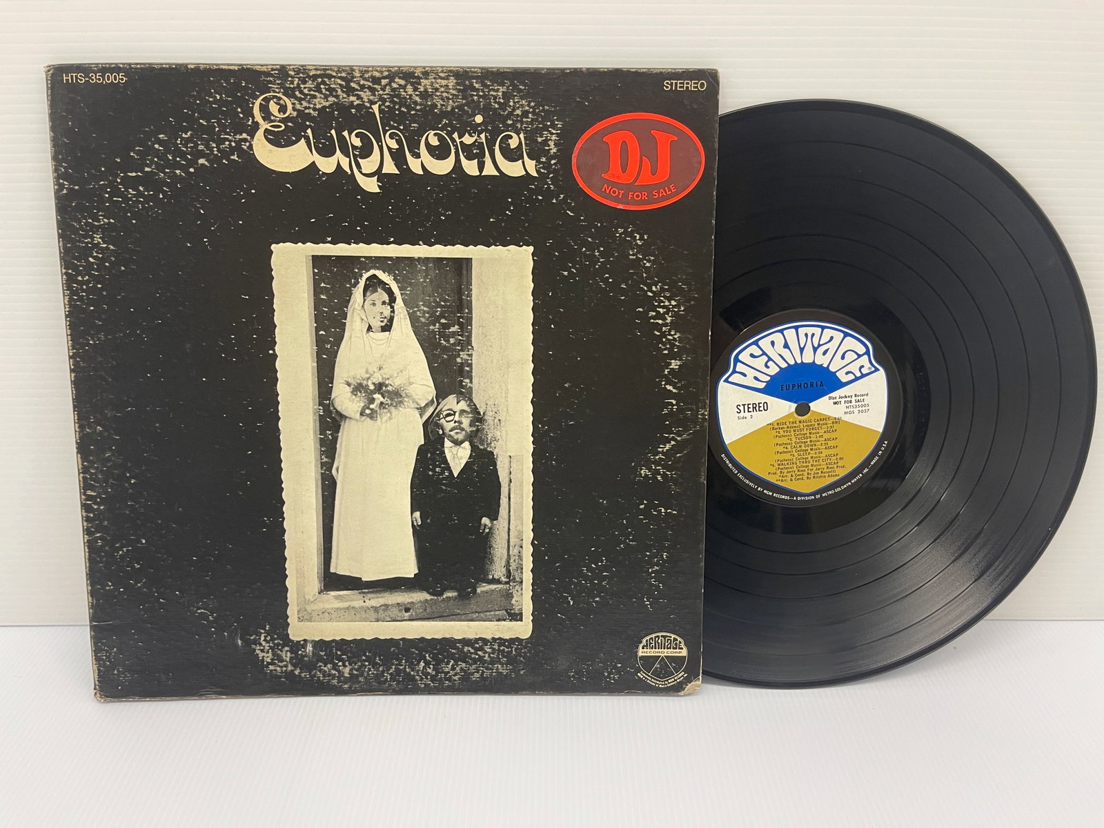 Euphoria – Euphoria - 1969 Psychedelic Rock: Euphoria – Euphoria - 1969 Psychedelic Rock. $16-28 range. Heritage – HTS-35,005. Short-lived US sunshine pop band active from 1968 to 1969. Roger Penney and Wendy Penney were an Acoustic-Duo perf