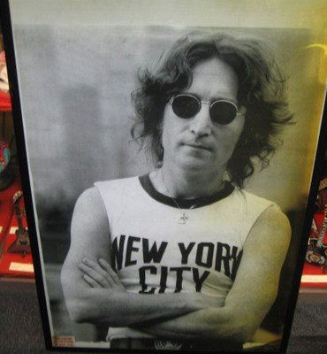 JOHN LENNON NYC POSTER: JOHN LENNON BEATLES RARE 2004 POSTER ROCK NYC RARE LENNON POSTER FROM 2004, FROM ENGLISH POSTER PRINT COMPANY- PYRAMID. THE POSTER MEASURES 23" X 34"
