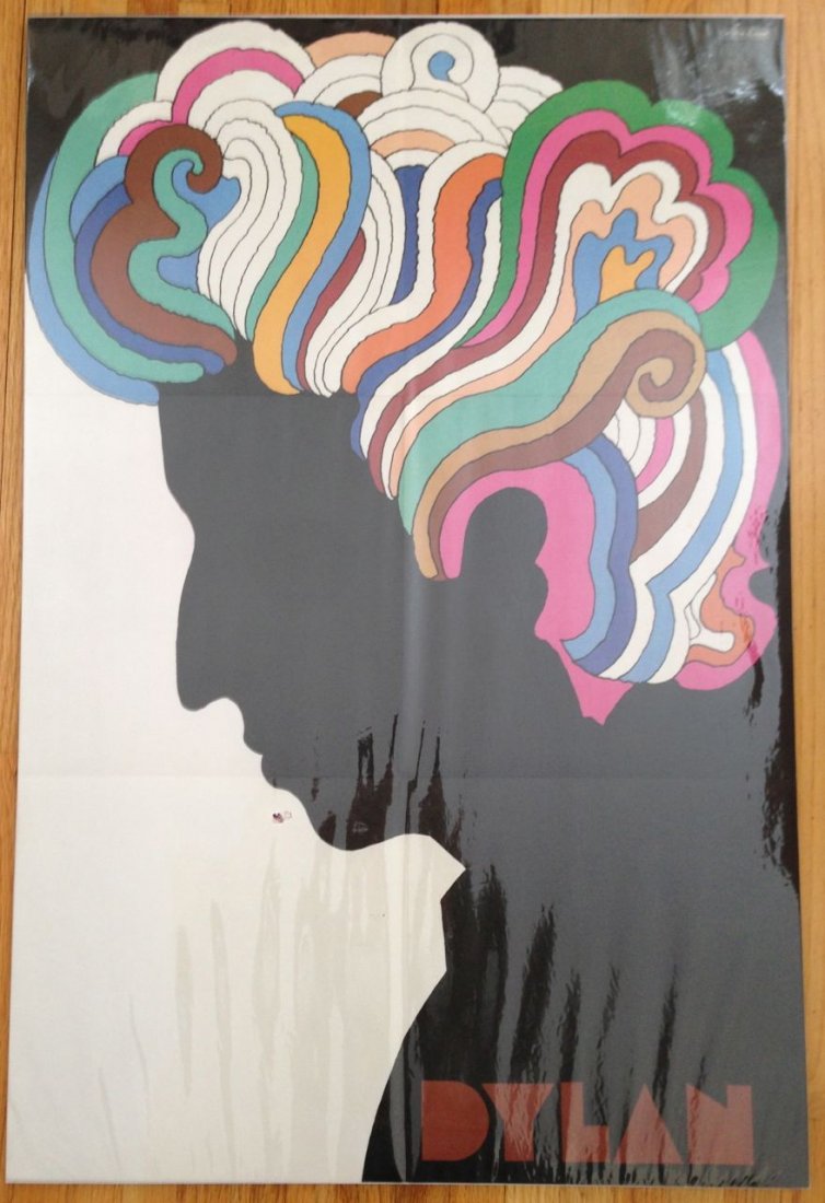 RARE MILTON GLASER Poster: RARE MILTON GLASER Poster. Opened from album but not mounted.