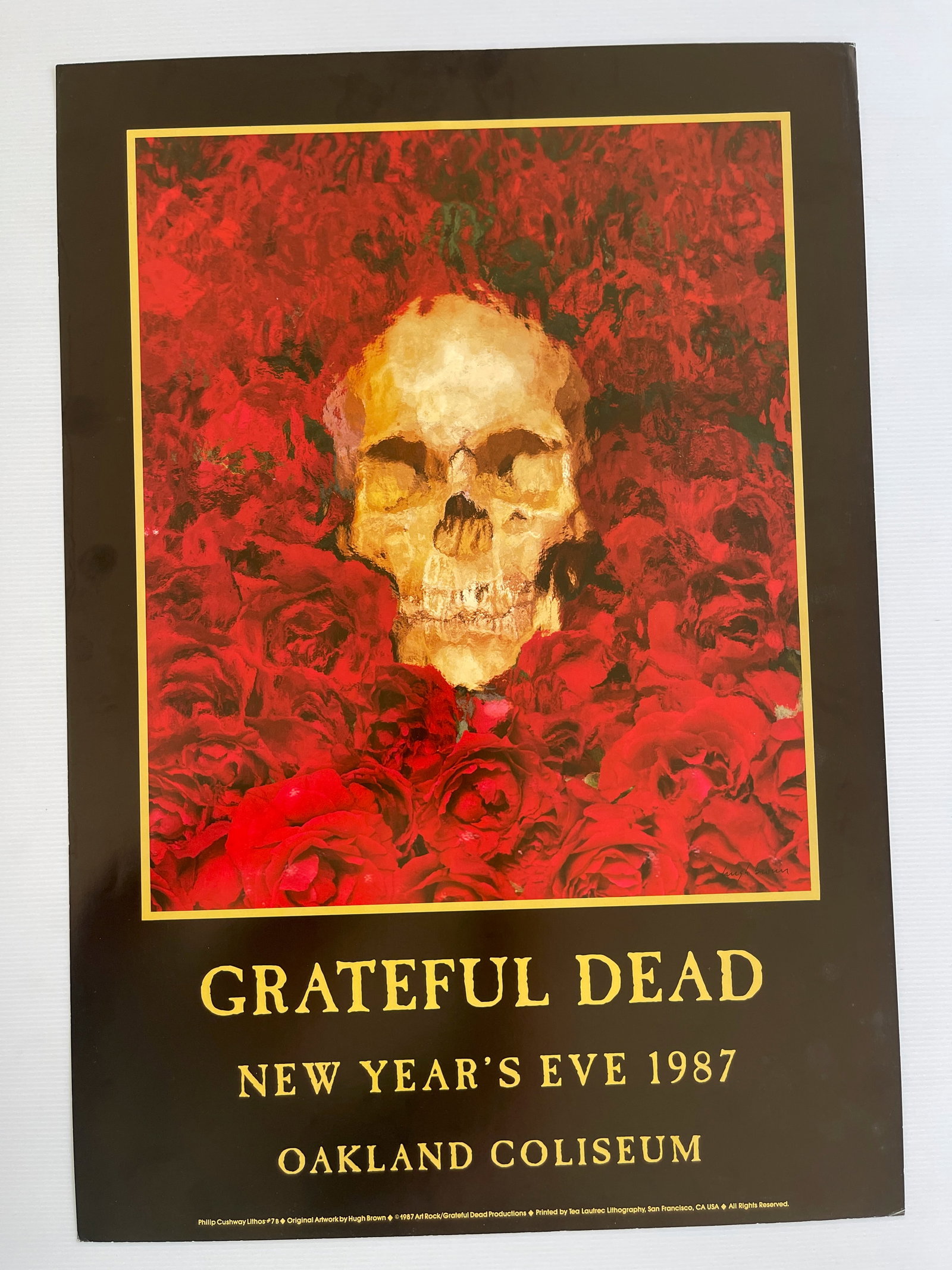 DEAD - NEW YEAR’S - OAKLAND: DEAD - NEW YEAR’S - OAKLAND. 1987. 1ST. 19 X 27.