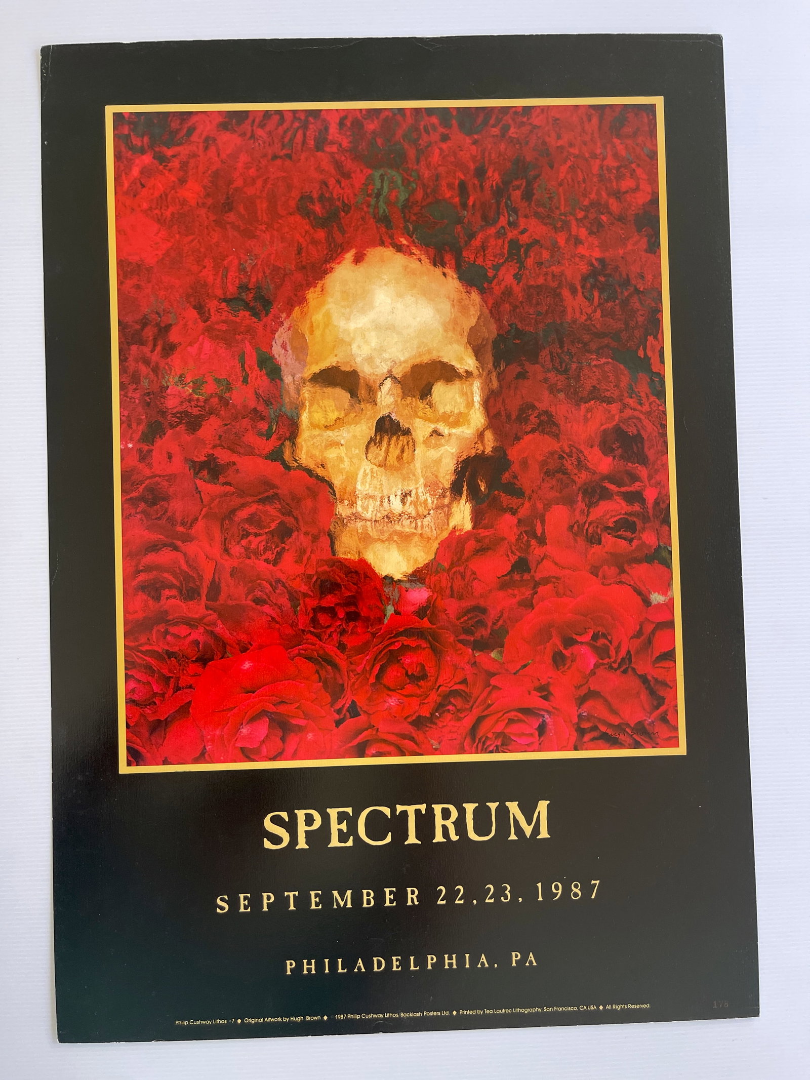 DEAD - NEW YEAR’S - SPECTRUM: DEAD - NEW YEAR’S - SPECTRUM PHILLY. 1987. 1ST. 19 X 27.