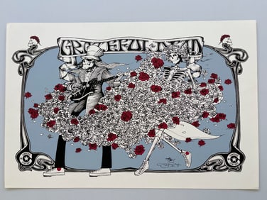 CONVERSE SKULL AND ROSES BY STANLEY MOUSE