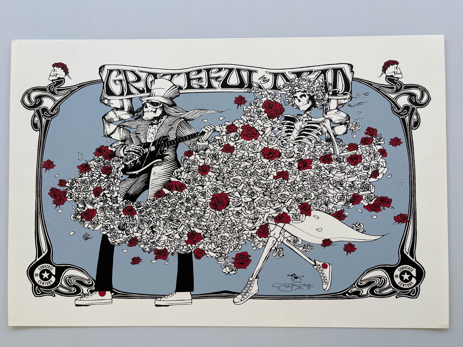 CONVERSE SKULL AND ROSES BY STANLEY MOUSE (1 of 1)