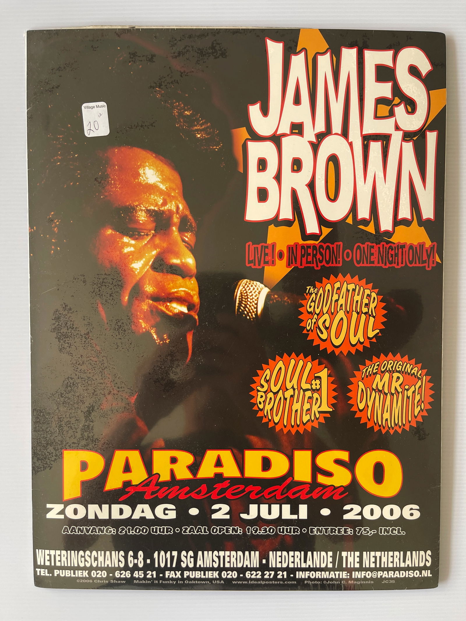JAMES BROWN AT PARADISO IN AMSTERDAM 2006: JAMES BROWN AT PARADISO IN AMSTERDAM 2006