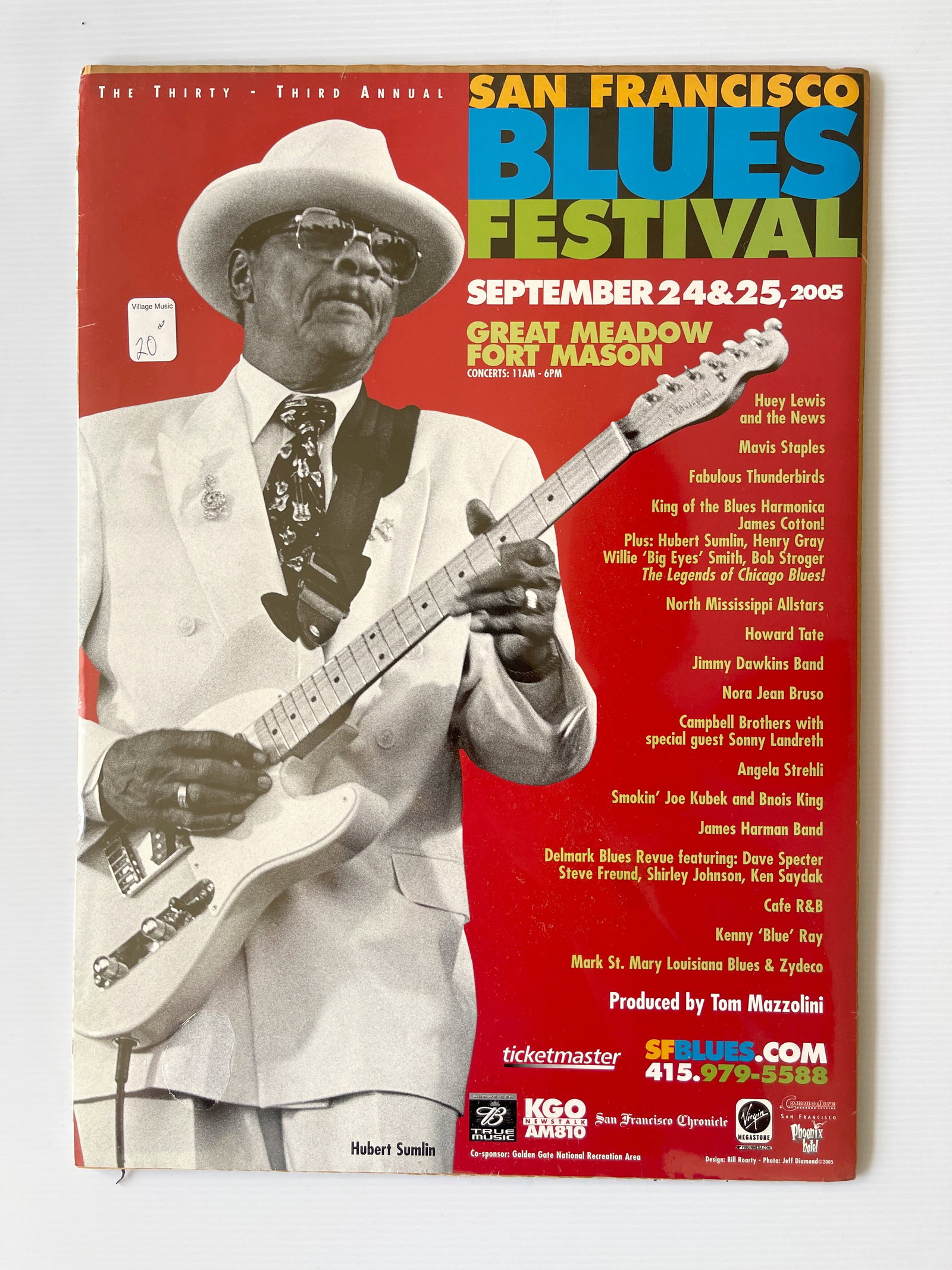 33RD ANNUAL SAN FRANCISCO BLUES FESTIVAL - 2005: 33RD ANNUAL SAN FRANCISCO BLUES FESTIVAL - 2005 WITH HUEY LEWIS, MAVIS STAPLES, FABULOUS THUNDERBIRDS, JAMES COTTON, FEATURES HUBERT SUMLIN.