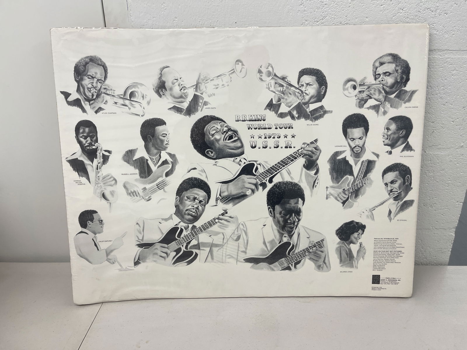 RARE BB KING 1979 USSR TOUR POSTER (1 of 2)