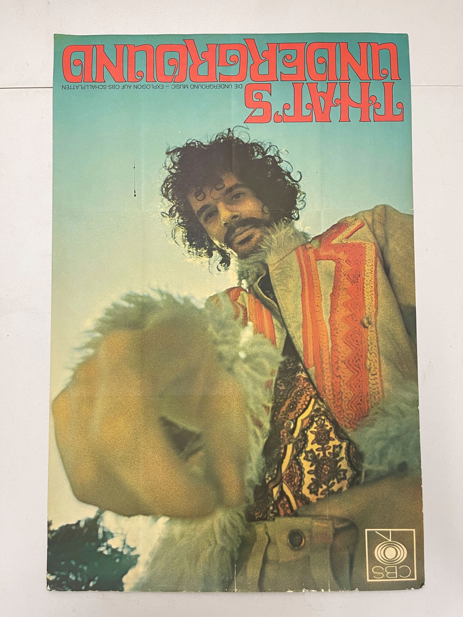 RARE - That's Underground (The Rock Machine Turns You On): RARE - That's Underground (The Rock Machine Turns You On). 1968. RECORD STORE PROMO FOR CBS RECORDS ALBUM. FEATURES ELECTRIC FLAG, SPIRIT, MOBY GRAPE, JANIS JOPLIN, BOB DYLAN AND MANY MORE. PHOTOGRAPH