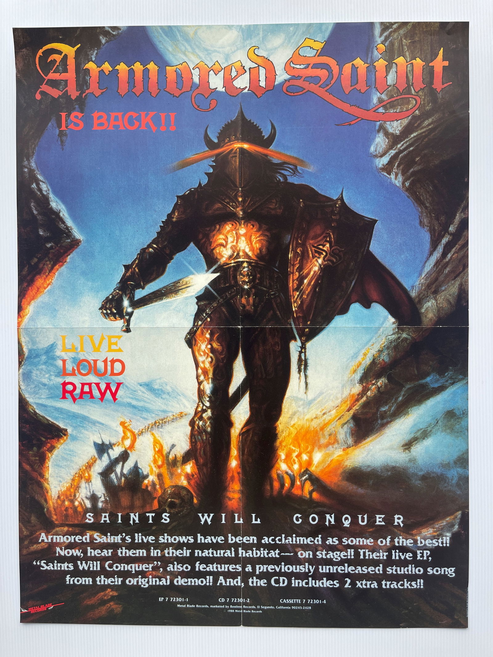 ARMORED SAINT RECORD STORE PROMO (1 of 1)