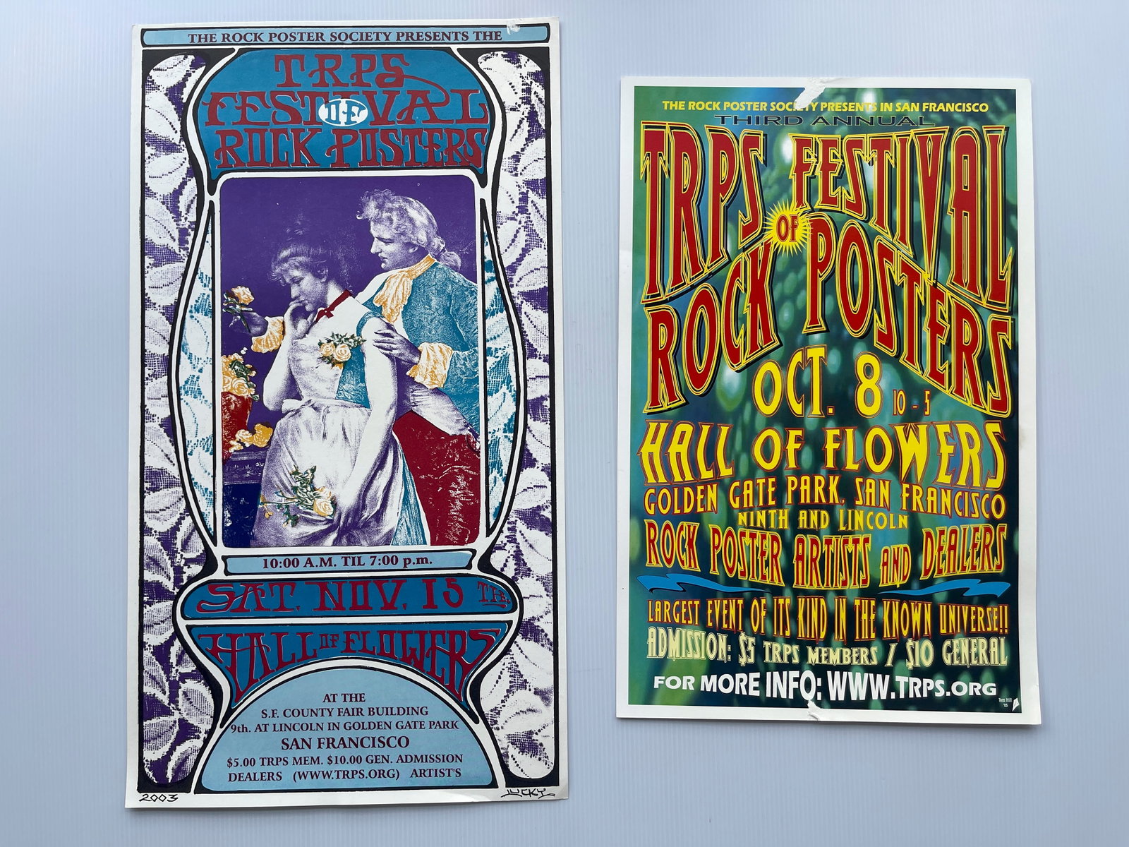 TRPS FESTIVAL OF ROCK POSTERS SET OF 3: TRPS FESTIVAL OF ROCK POSTERS SET OF 3. 2003, 2005, 2005
