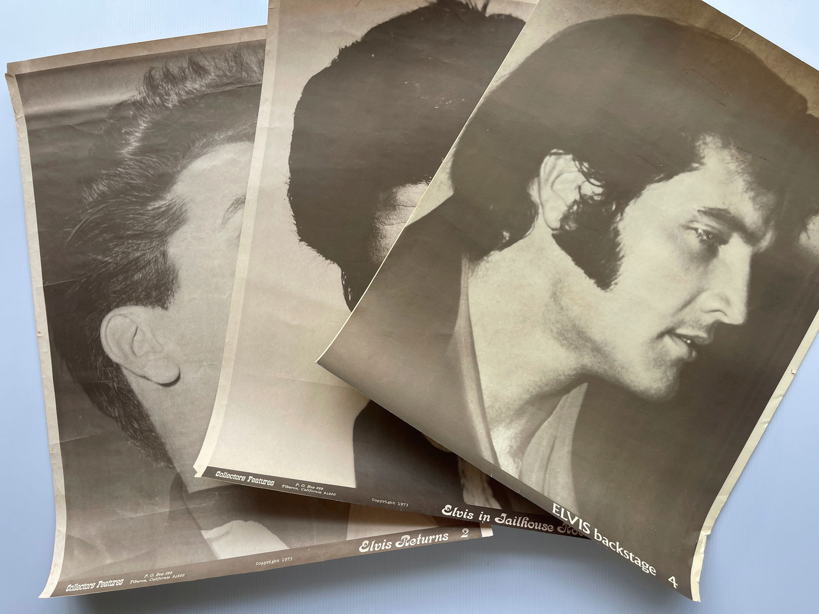 A RARE SET OF 4 ELVIS PRINTS (1 of 5)