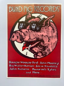 BLIND PIG RECORDS PROMO POSTER