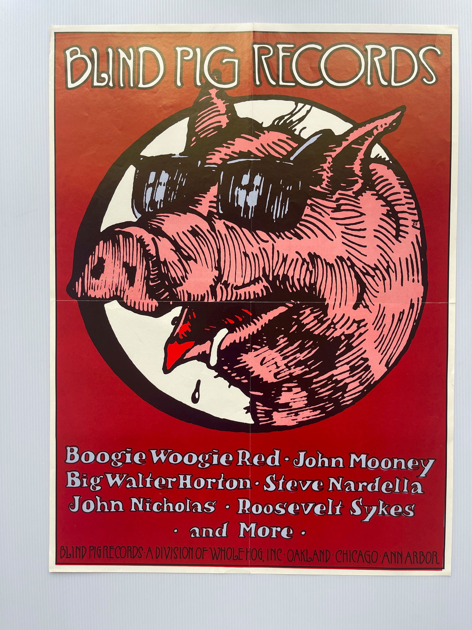 BLIND PIG RECORDS PROMO POSTER (1 of 1)