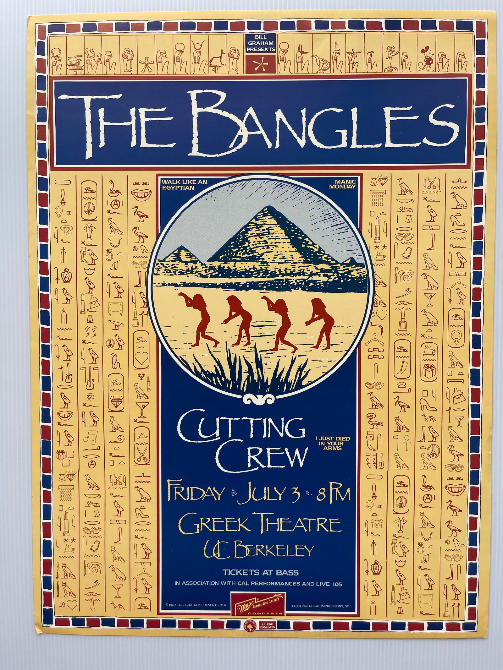 THE BANGLES AT THE GREEK THEATER IN BERKELEY: THE BANGLES AT THE GREEK THEATER IN BERKELEY