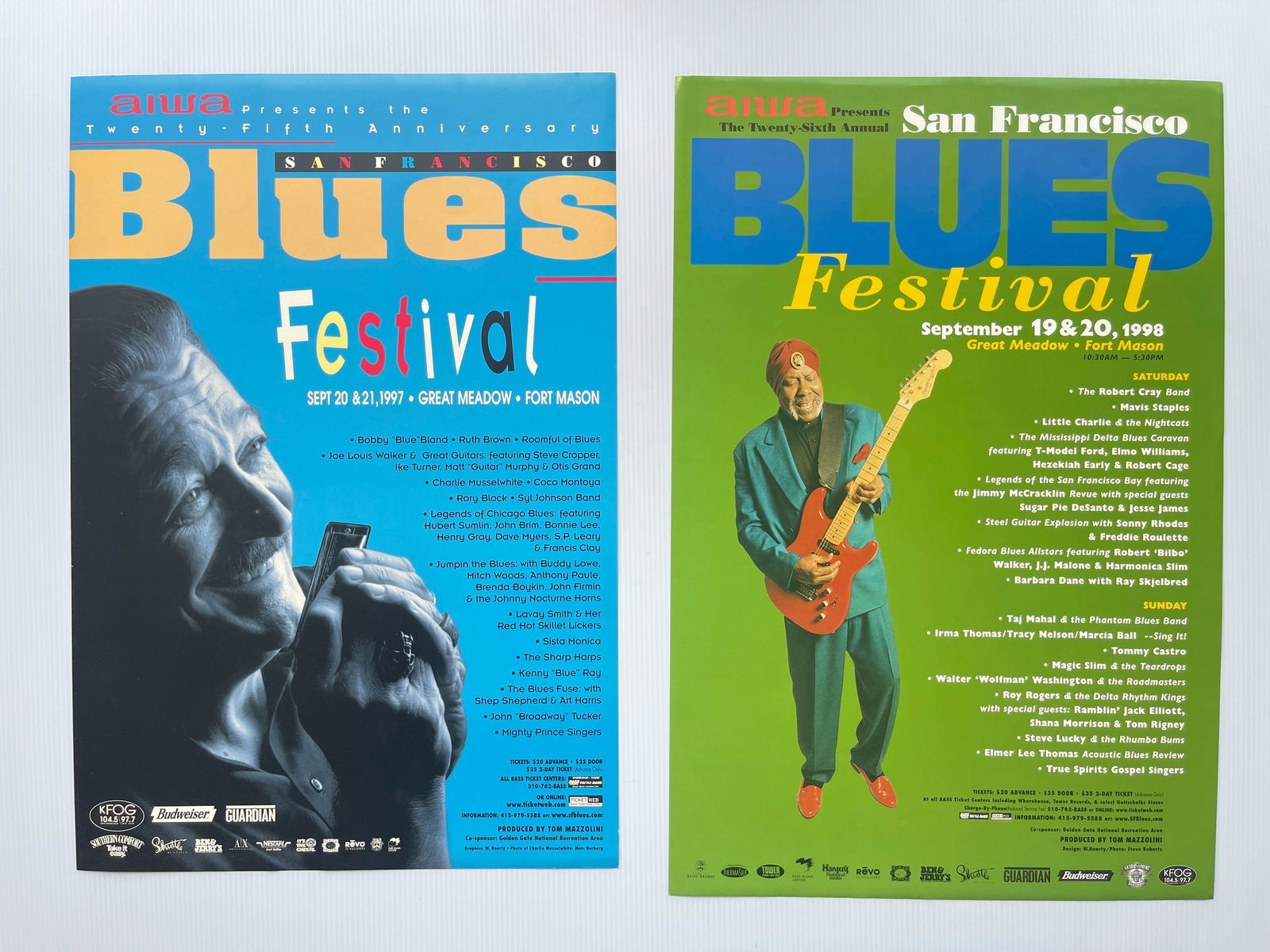 SAN FRANCISCO BLUES FESTIVAL SET OF TWO POSTERS (1 of 1)