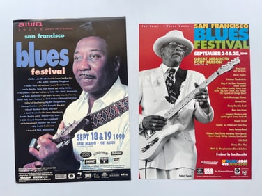 SAN FRANCISCO BLUES FESTIVAL SET OF TWO POSTERS