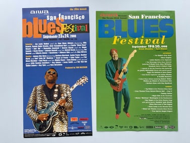SAN FRANCISCO BLUES FESTIVAL SET OF TWO POSTERS