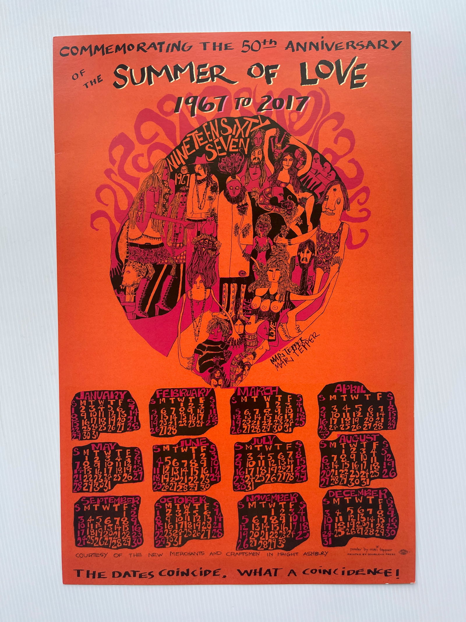 SUMMER OF LOVE 2017 - 50TH ANNIVERSARY CALENDAR: SUMMER OF LOVE 2017 - 50TH ANNIVERSARY CALENDAR. BY MARI TEPPER,