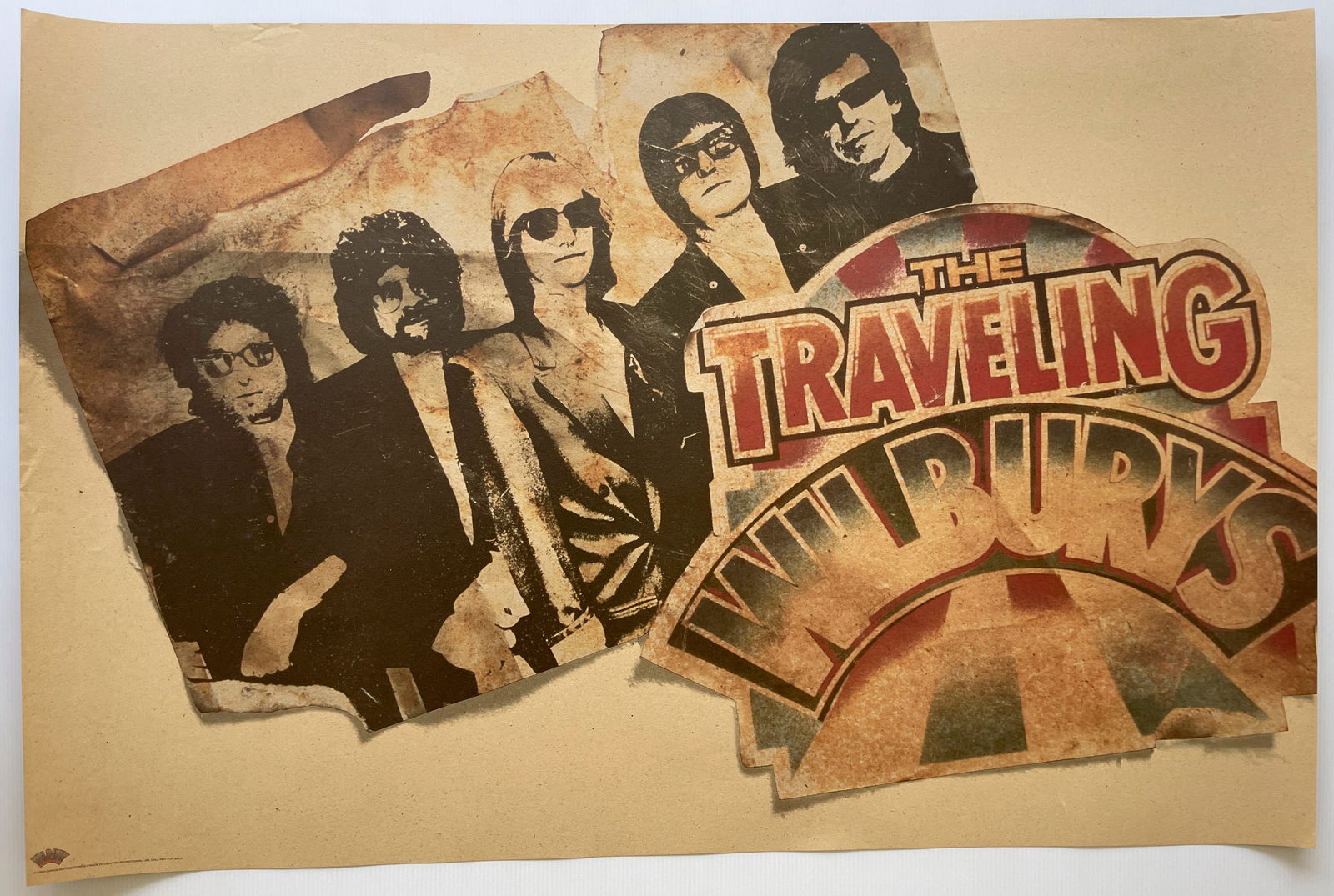 AMAZING FIND - THE TRAVELING WILBURYS PROMO POSTER (1 of 2)