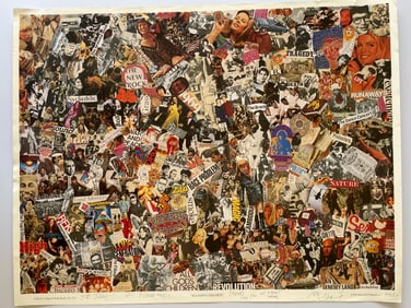 ALL GODS CHILDREN COLLAGE - SIGNED - PETER VON WIEGANDT