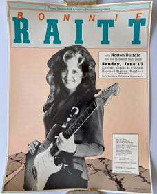 BONNIE RAITT FETZER CLASSIC SERIES POSTER - RARE
