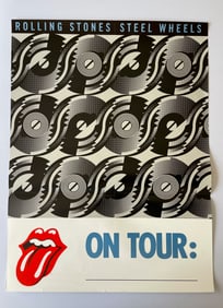 RARE - ROLLING STONES - STEEL WHEEL TOUR BLANK - UNUSED
