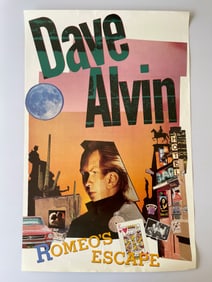 DAVE ALVIN - ROMEO'S ESCAPE PROMO POSTER