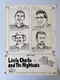 WANTED POSTER - LITTLE CHARLIE AND THE NIGHTCATS