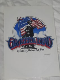 Grateful Dead Ltd Edition Leaflet 1985 "20th Anniversary Celebration"
